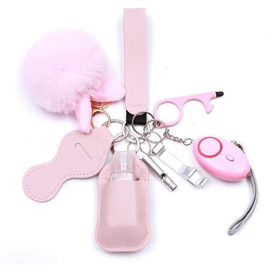 Women Safety Keychain Set with Personal Alarm - Holiday Gift