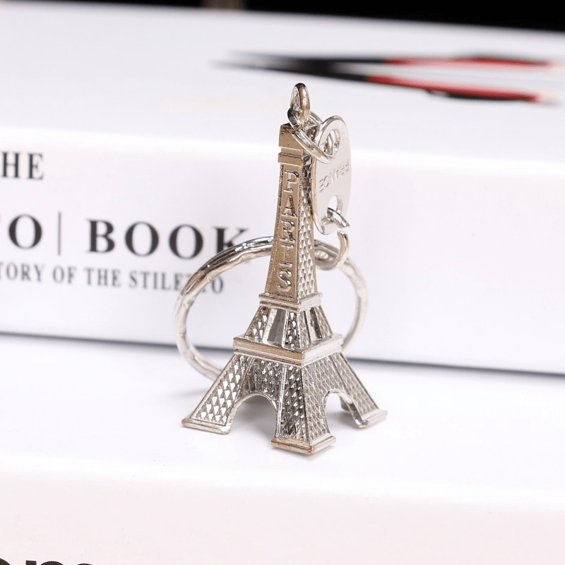 Eiffel Tower Keychain French Souvenir Paris Retro Keyring Gift