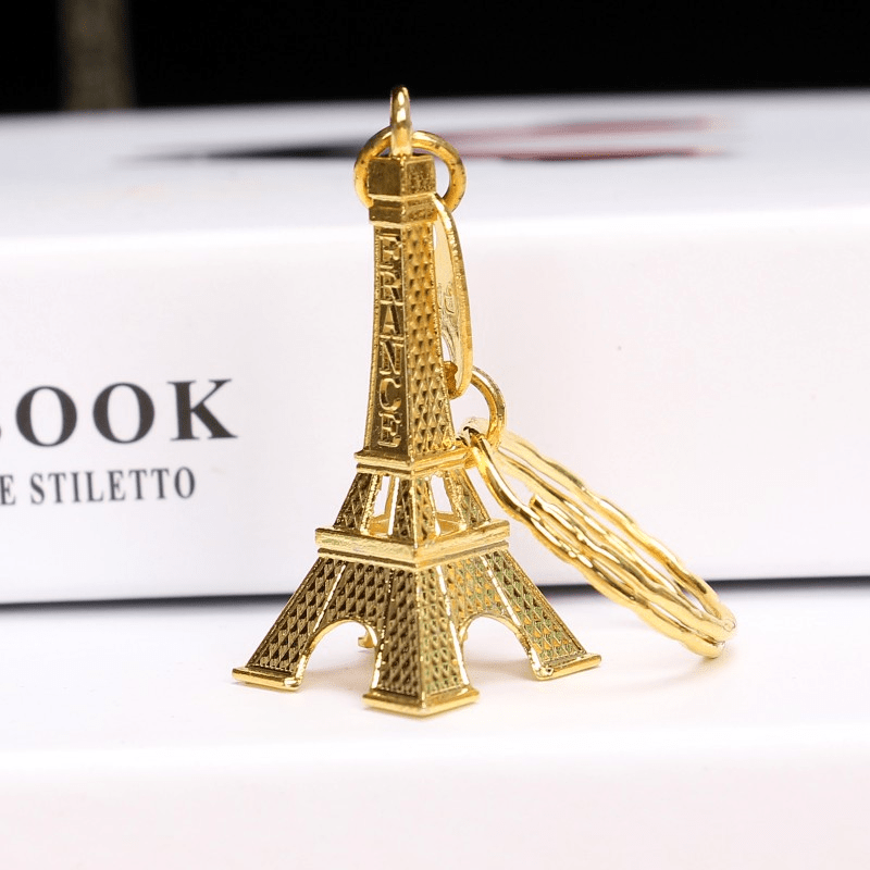 Eiffel Tower Keychain French Souvenir Paris Retro Keyring Gift