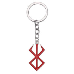 Berserk Rune Charm Keychain Guts Pendant Blood Red Anime Cosplay Prop Jewelry