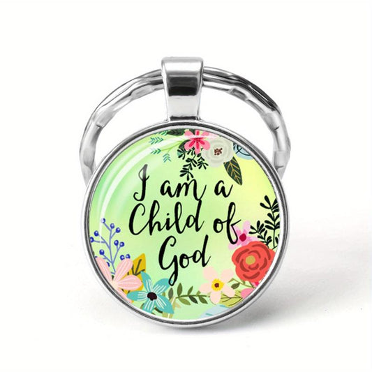 Bible Verse Keychain Metal Key Ring Purse Backpack Charm Gift