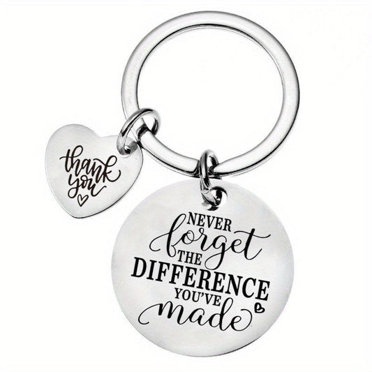 Inspirational Quotes Keychain Stainless Steel Keychain
