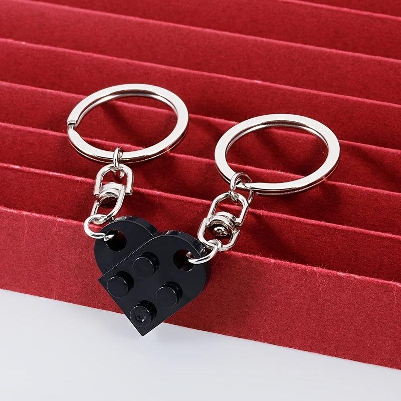 Heart Keychain Couples Matching Stuff For Boyfriend Girlfriend