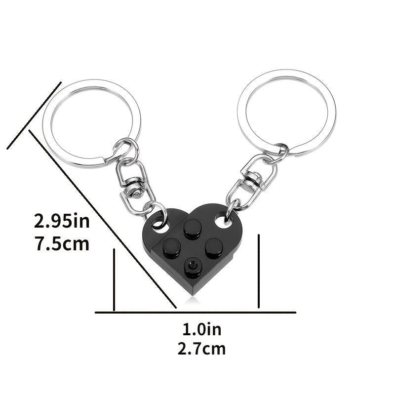Heart Keychain Couples Matching Stuff For Boyfriend Girlfriend