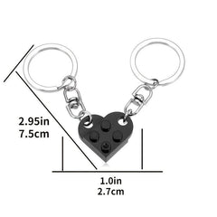 Heart Keychain Couples Matching Stuff For Boyfriend Girlfriend