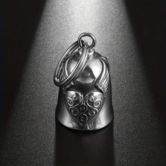 Vintage Motorcycle Style Metal Bell Pendant Keychain