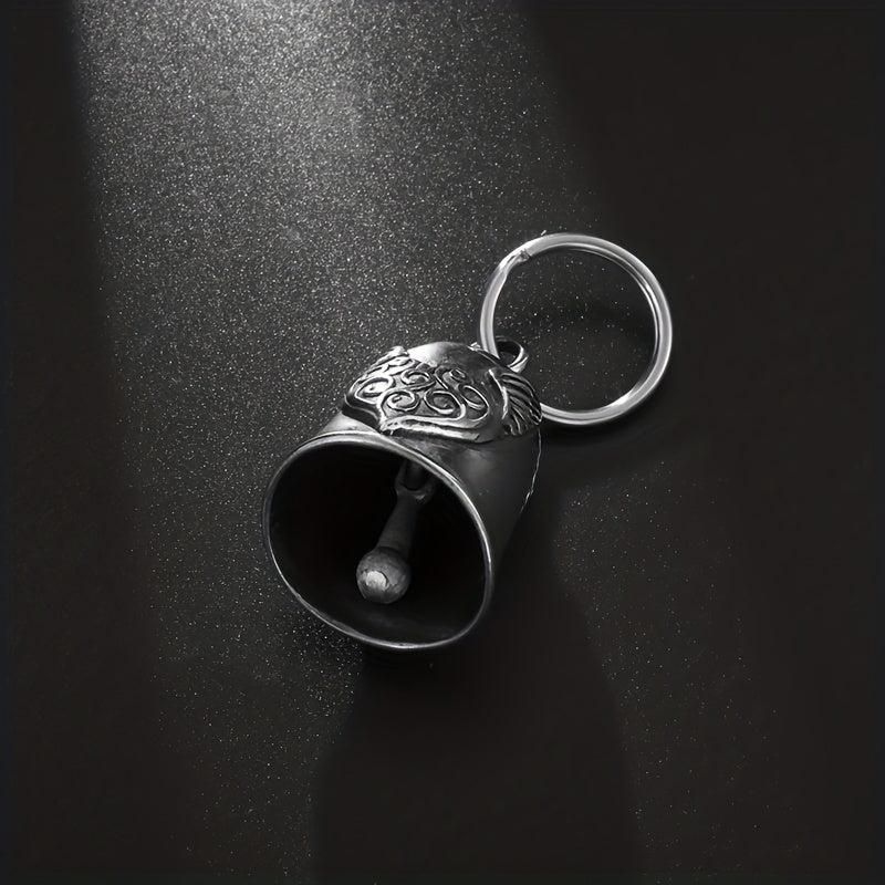 Vintage Motorcycle Style Metal Bell Pendant Keychain