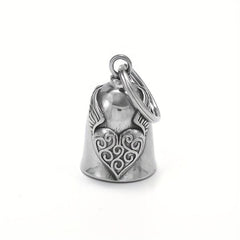 Vintage Motorcycle Style Metal Bell Pendant Keychain