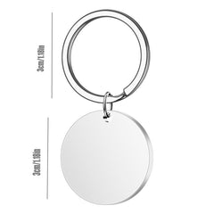 60th Birthday Gift Stainless Steel Inspirational Keychain Pendant