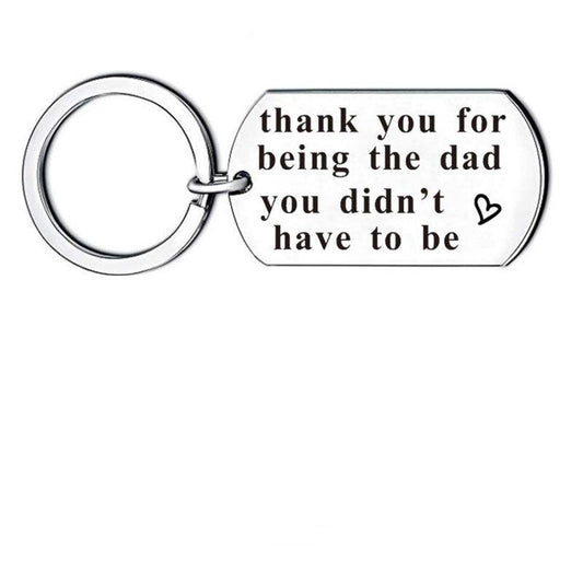 Thank You For Being The Dad Father's Keychain