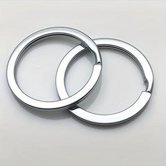 10pcs 304 Stainless Steel Flat Key Ring Separated Key Ring for Home Car Key