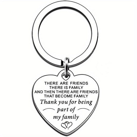 1pc Stainless Steel Funny Keychain Men Women Bestie Friends