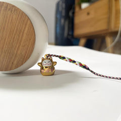 Lucky Cat Pendant Prayer Mobile Phone Chain Peace Bell Key String