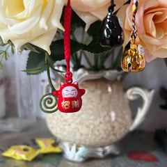 Lucky Cat Pendant Prayer Mobile Phone Chain Peace Bell Key String
