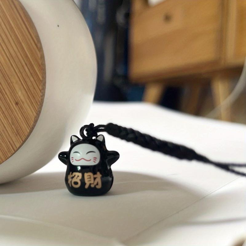 Lucky Cat Pendant Prayer Mobile Phone Chain Peace Bell Key String