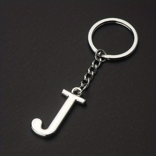 DIY Letters Key Chain Men Charm 26 Letters Keychain Gift Jewelry Car Key Ring