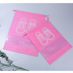 5Pcs No-woven Shoes Storage Bag Drawstring Shoes Pouch Protective Cover