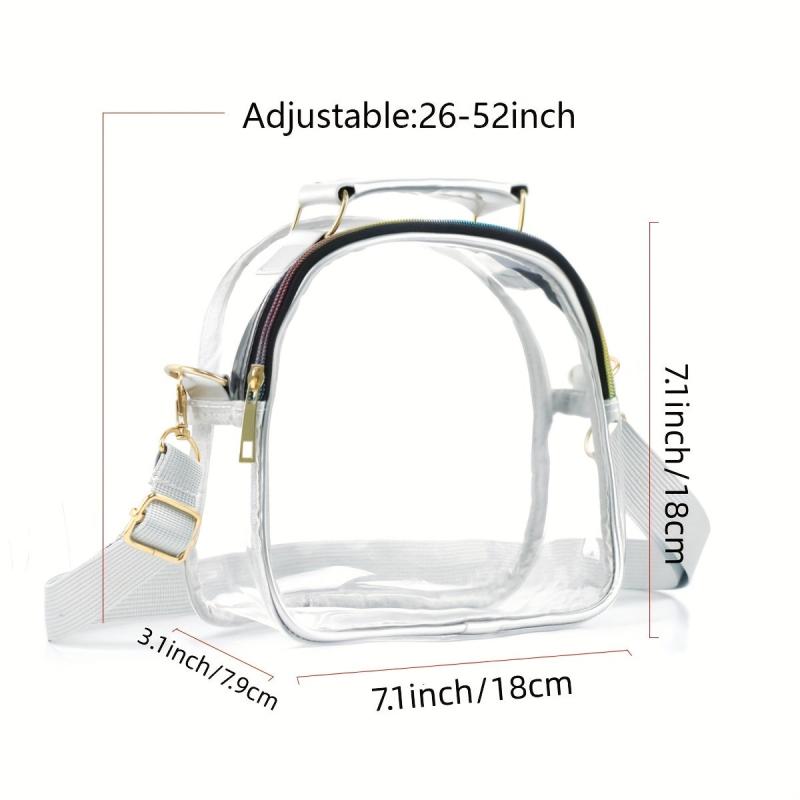 Clear Shoulder Bag PVC Zipper Cosmetic Bag