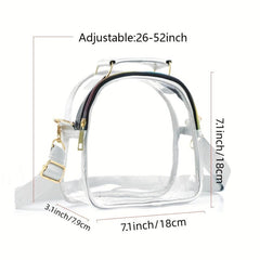 Clear Shoulder Bag PVC Zipper Cosmetic Bag