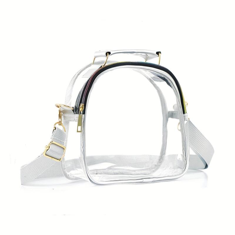 Clear Shoulder Bag PVC Zipper Cosmetic Bag