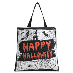 Halloween Tote Bag Trick Or Treat Candy Bags - Ghost Elf Pumpkin Print