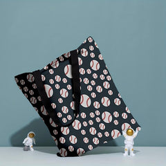 Baseball Pattern Canvas Bag Lightweight Shoulder Bag For Bowl Shopper Bag