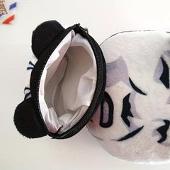 Funny Facial Expression Coin Purse Mini Zipper Storage Bag Keychain