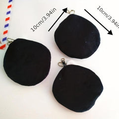 Funny Facial Expression Coin Purse Mini Zipper Storage Bag Keychain
