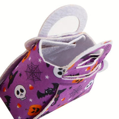 Cartoon Halloween Pattern Bag Stylish Candy Storage Handbag Gift Satchel