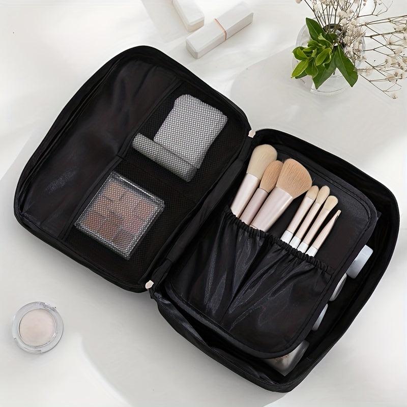 Waterproof Travel Cosmetic Bag Makeup Brush Storage Bag Portable Zipper Toiletry