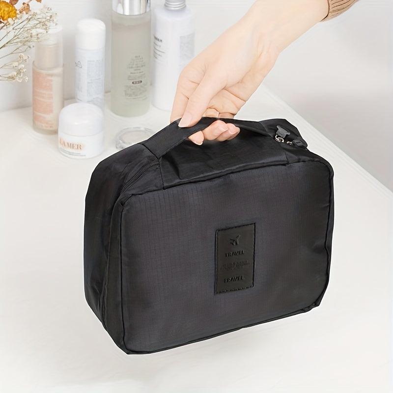 Waterproof Travel Cosmetic Bag Makeup Brush Storage Bag Portable Zipper Toiletry