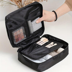 Waterproof Travel Cosmetic Bag Makeup Brush Storage Bag Portable Zipper Toiletry