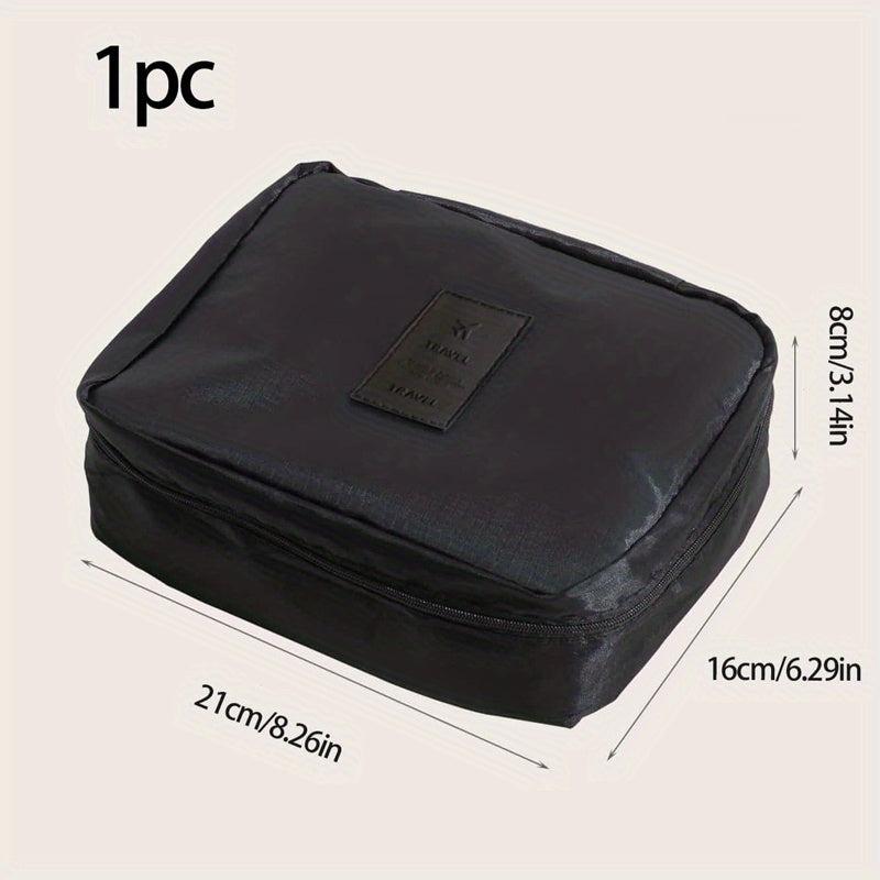 Waterproof Travel Cosmetic Bag Makeup Brush Storage Bag Portable Zipper Toiletry