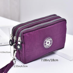 Casual Long Zippers Wallet Lightweight Coin Purse Clutch Bag