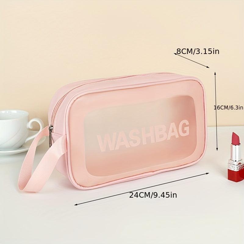 Transparent PVC Cosmetic Bag Waterproof Travel Toiletry Wash Bag