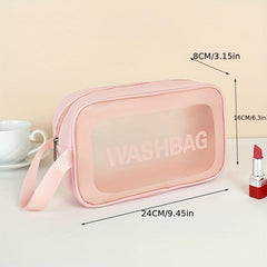 Transparent PVC Cosmetic Bag Waterproof Travel Toiletry Wash Bag