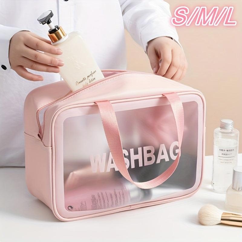 Transparent PVC Cosmetic Bag Waterproof Travel Toiletry Wash Bag