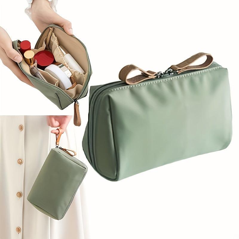 Women's Minimalist Zipper Pouch Lightweight Makeup Bag