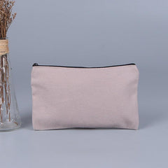 Canvas Zipper Bag Multipurpose Travel Cosmetic Coin Purse