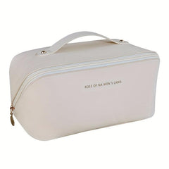 Solid Foldable Pillow Makeup Bag PU Small Toiletry Bag Waterproof