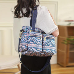 Geometric Pattern Crossbody Bag for Travel Shopping