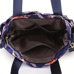 Geometric Pattern Crossbody Bag for Travel Shopping