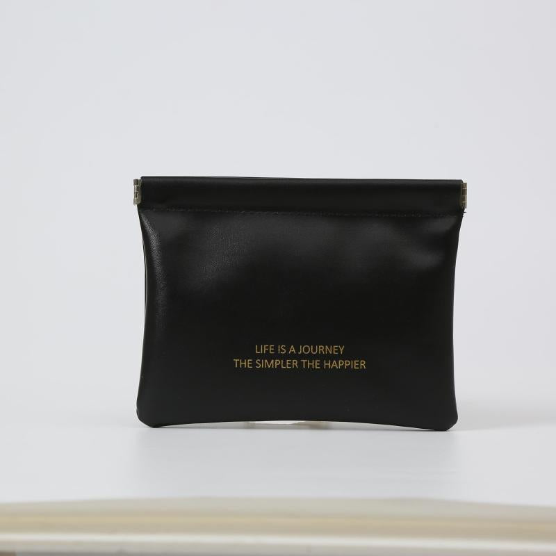 Mini Lipstick Storage Bag Faux Leather Coin Purse