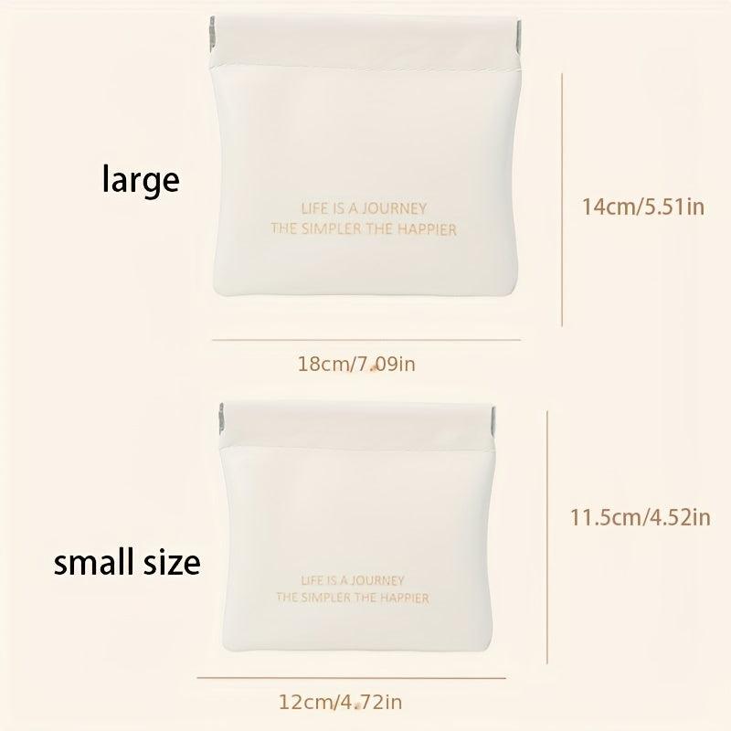 Mini Lipstick Storage Bag Faux Leather Coin Purse