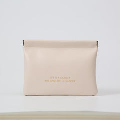 Mini Lipstick Storage Bag Faux Leather Coin Purse