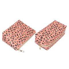 Leopard Pattern Makeup Zipper Pouch Cosmetic Bag