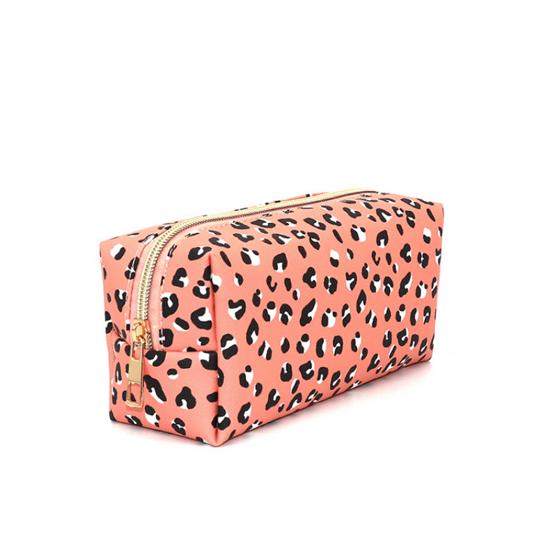 Leopard Pattern Makeup Zipper Pouch Cosmetic Bag