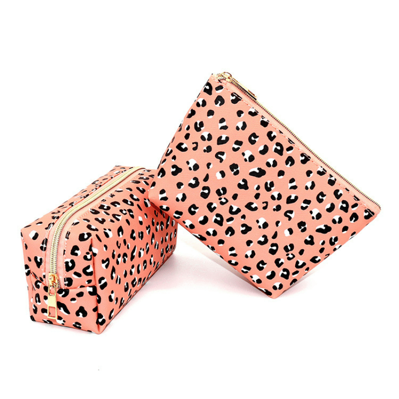 Leopard Pattern Makeup Zipper Pouch Cosmetic Bag