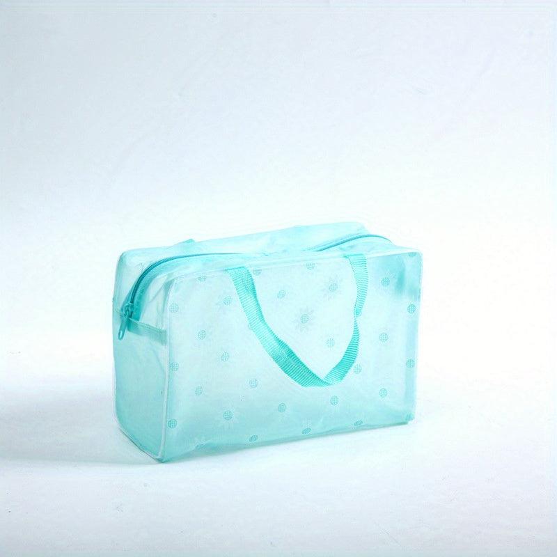 Waterproof Flower Pattern Toiletry Bag Portable Cosmetic Makeup Organizer