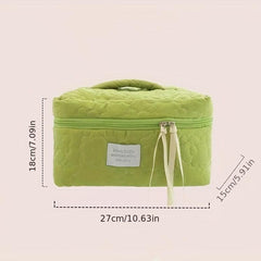 Flower Pattern Makeup Bag Zipper Travel Cosmetic Bag